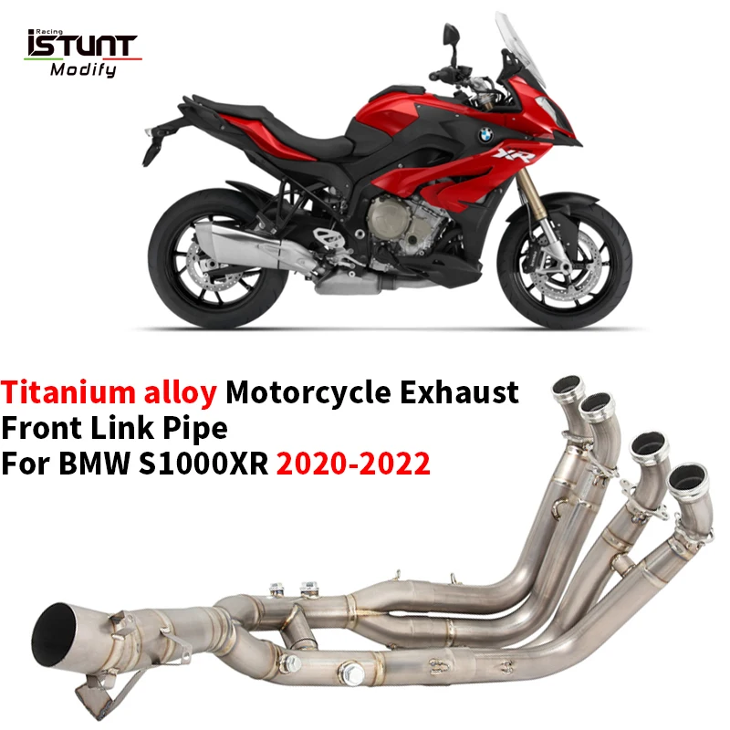 Slip For BMW S1000XR 2020 2021 2022 2023 Motocycle Exhaust Front Link Pipe Modify Moto Escape Tube Connecting Original Muffler